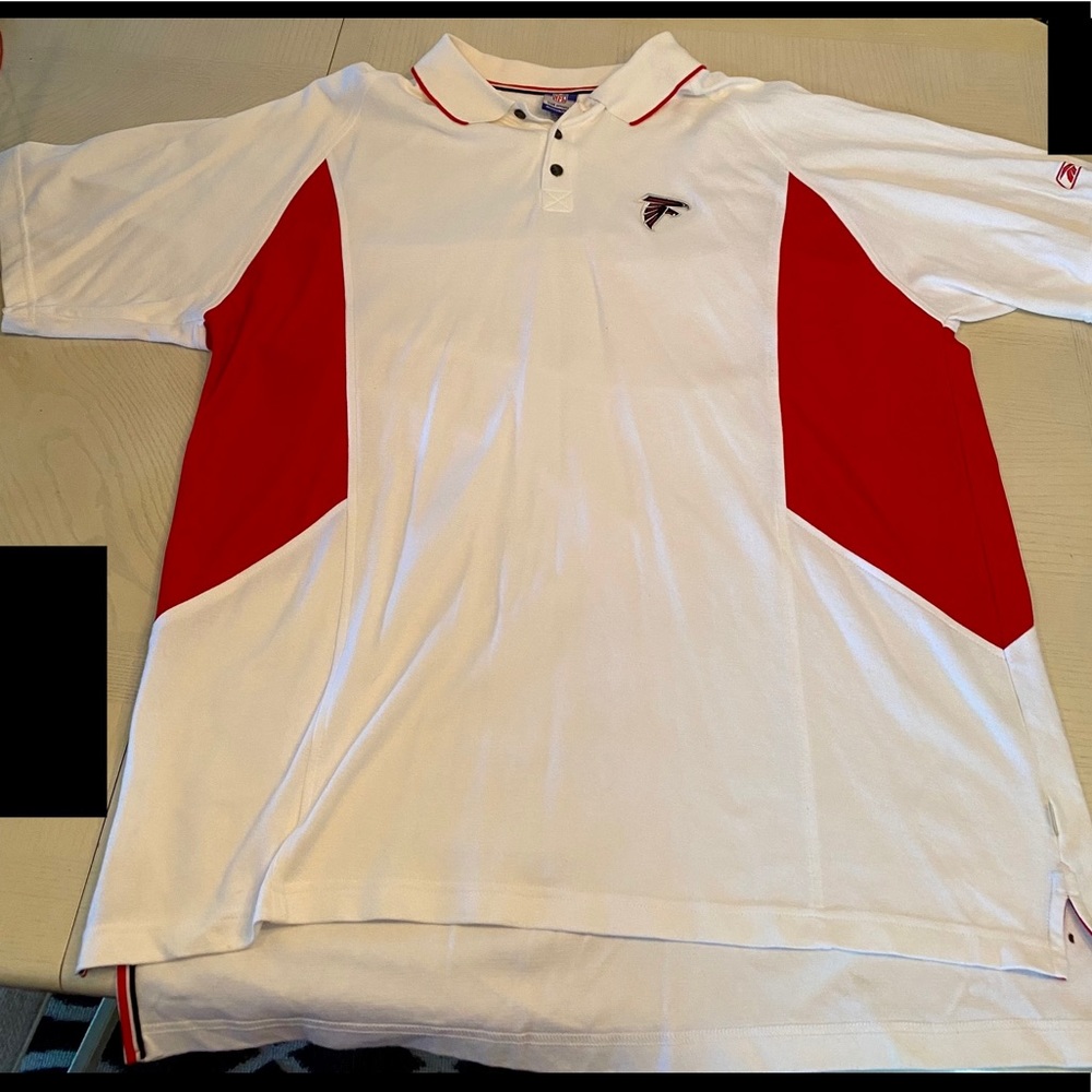 NFL Atlanta Falcons Knit Polo Coach Shirt XXL